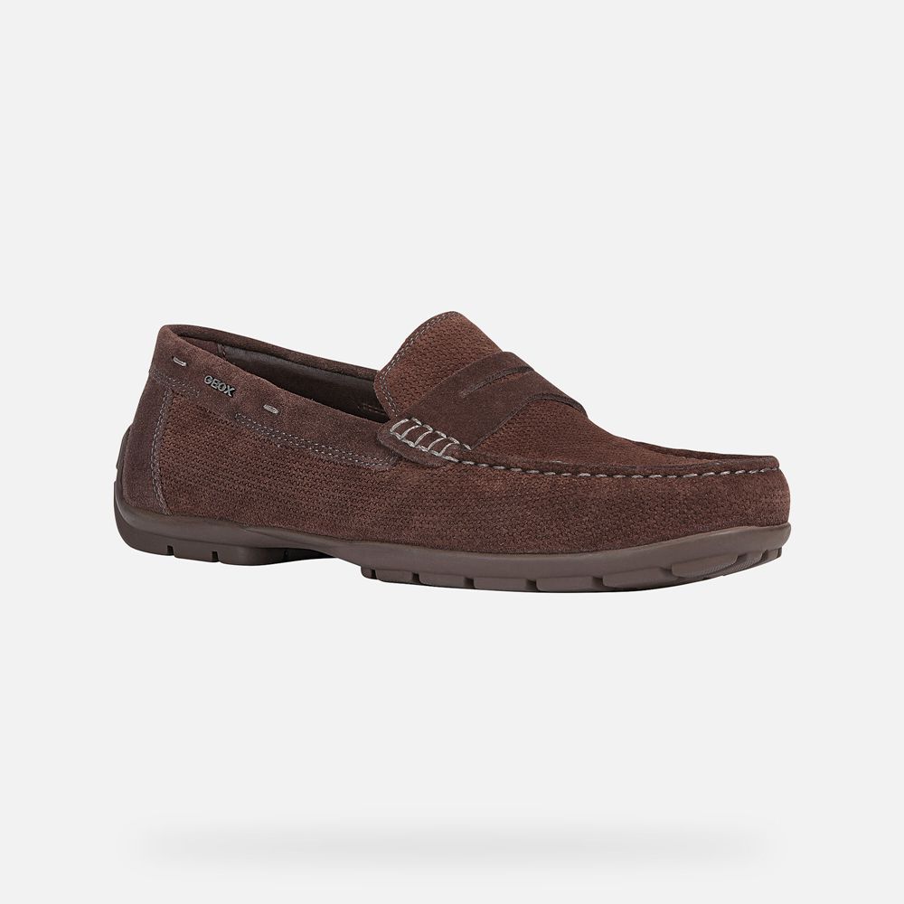 Geox Erkek Loafers Bordo - Moner 2Fit - XSQ-950617